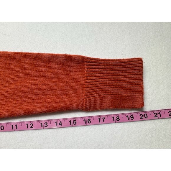 SIES MARJAN Men Cashmere Wool Sweater Button Front Long Sleeve Sz XS Orange 46-9 - Picture 10 of 11